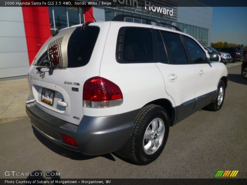 Nordic White / Beige 2006 Hyundai Santa Fe GLS 3.5 4WD