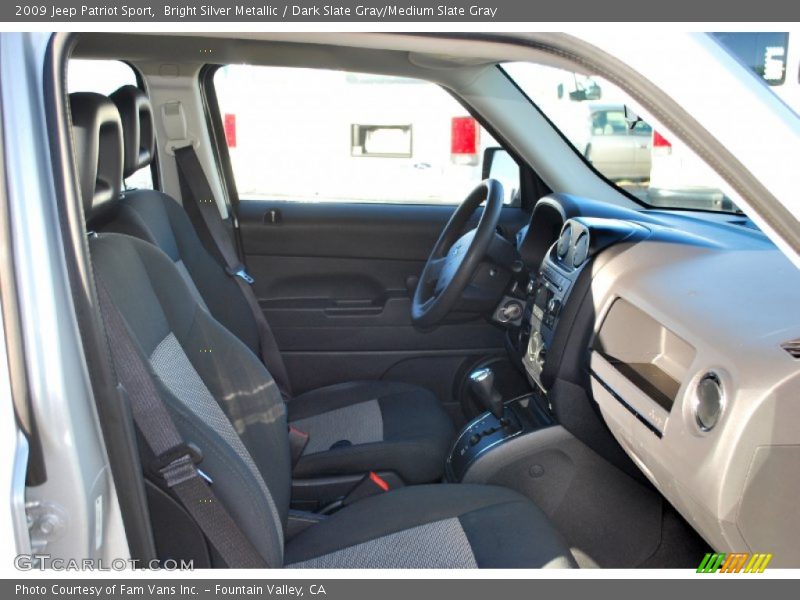 Bright Silver Metallic / Dark Slate Gray/Medium Slate Gray 2009 Jeep Patriot Sport