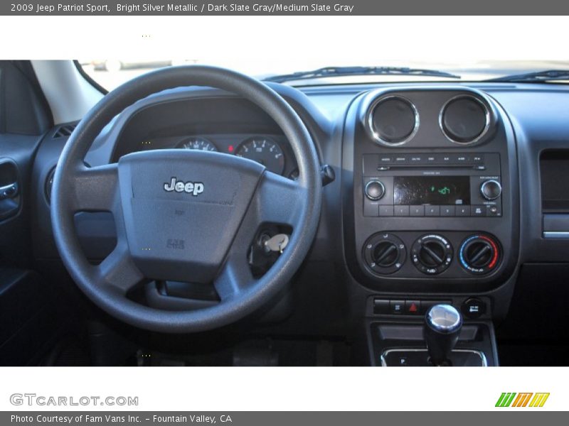 Bright Silver Metallic / Dark Slate Gray/Medium Slate Gray 2009 Jeep Patriot Sport
