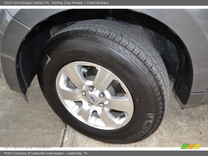 Sterling Gray Metallic / Charcoal Black 2012 Ford Escape Limited V6