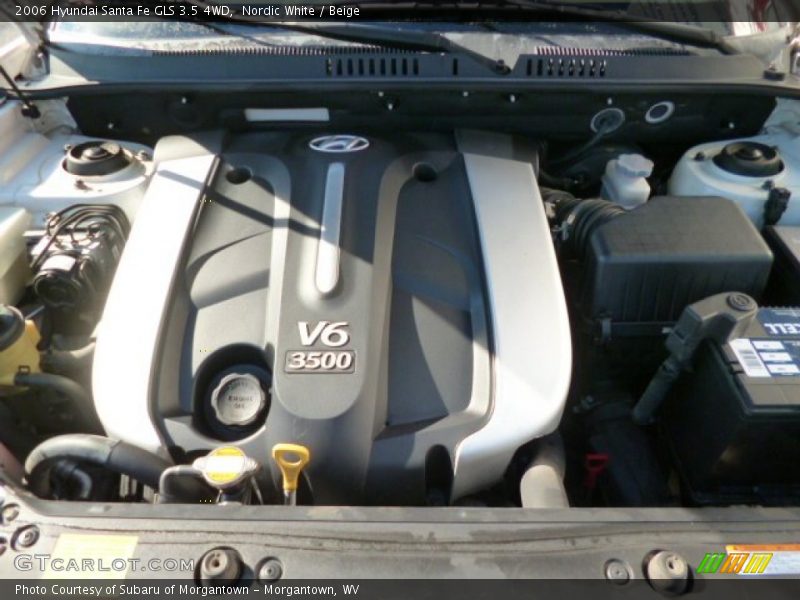 Nordic White / Beige 2006 Hyundai Santa Fe GLS 3.5 4WD