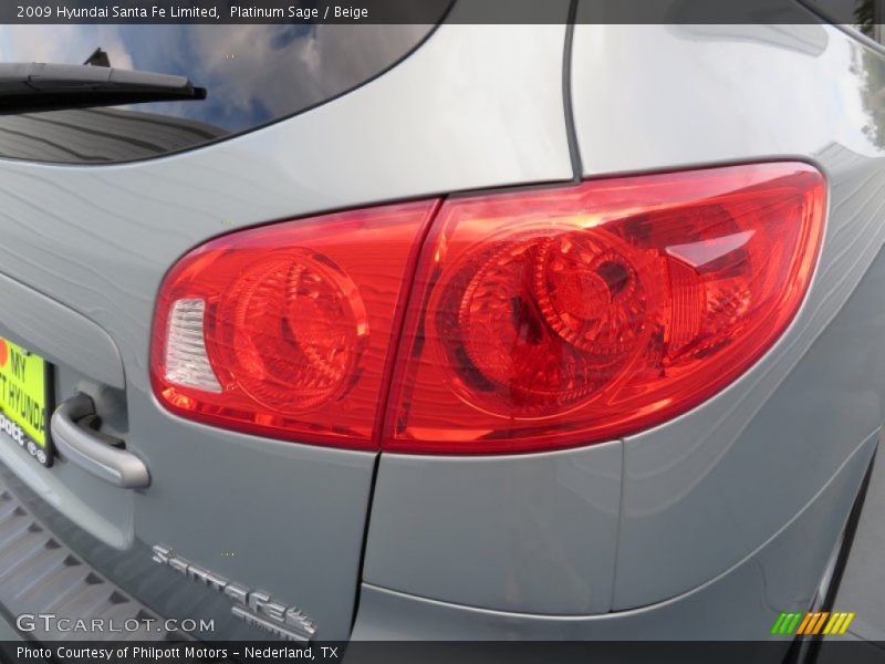 Platinum Sage / Beige 2009 Hyundai Santa Fe Limited