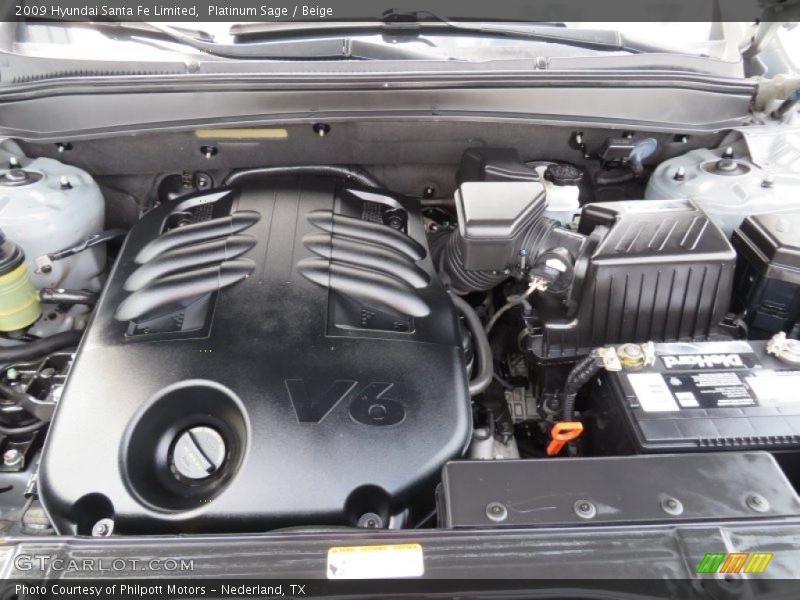 Platinum Sage / Beige 2009 Hyundai Santa Fe Limited