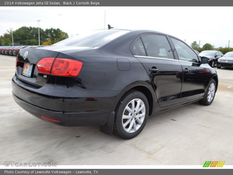 Black / Cornsilk Beige 2014 Volkswagen Jetta SE Sedan