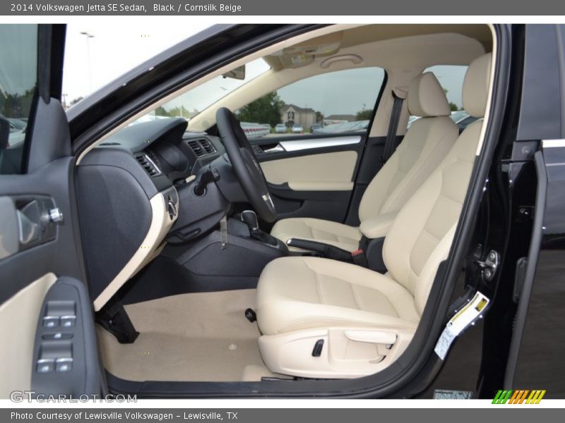 Black / Cornsilk Beige 2014 Volkswagen Jetta SE Sedan