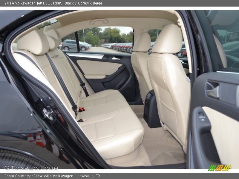 Black / Cornsilk Beige 2014 Volkswagen Jetta SE Sedan