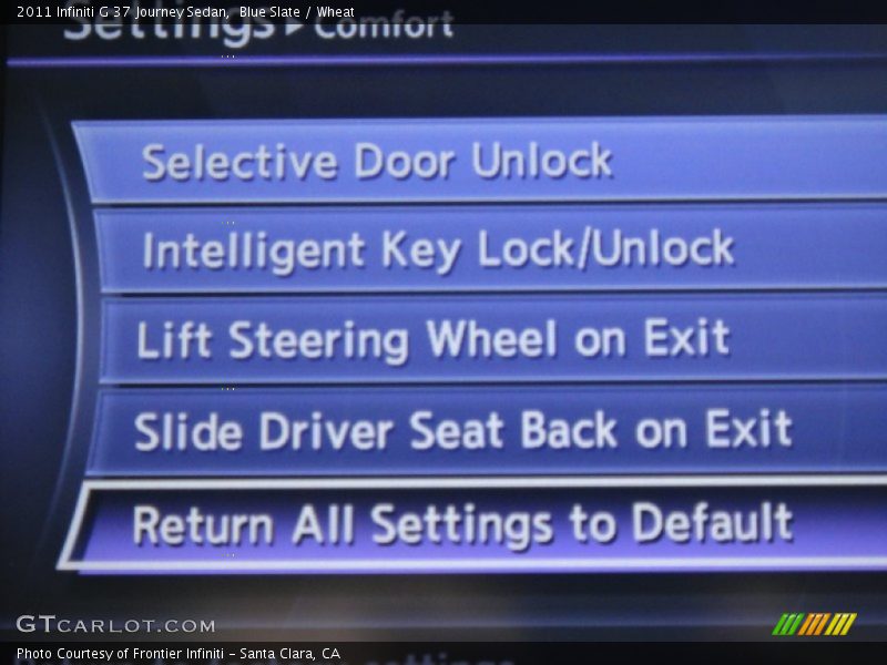 Blue Slate / Wheat 2011 Infiniti G 37 Journey Sedan
