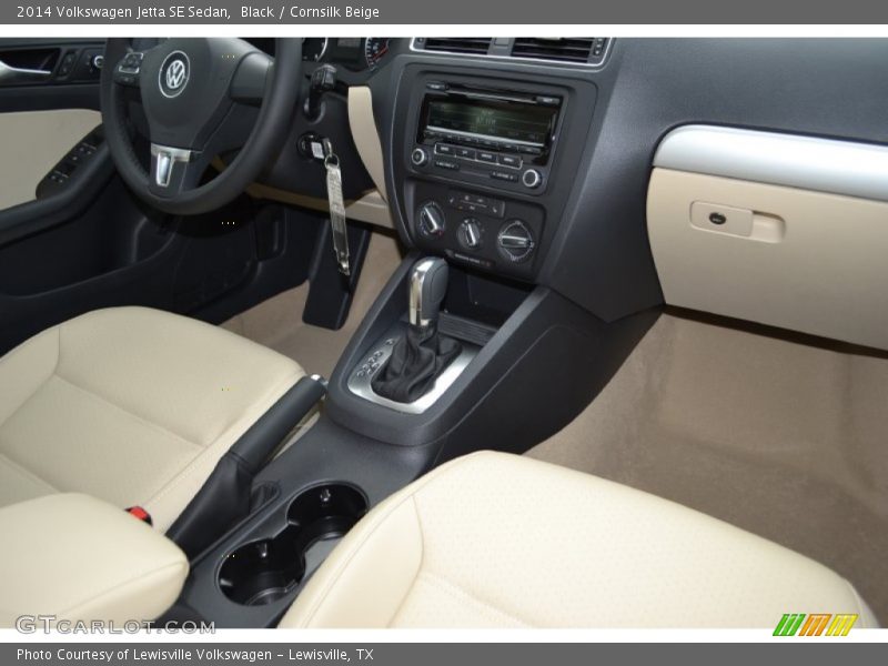 Black / Cornsilk Beige 2014 Volkswagen Jetta SE Sedan