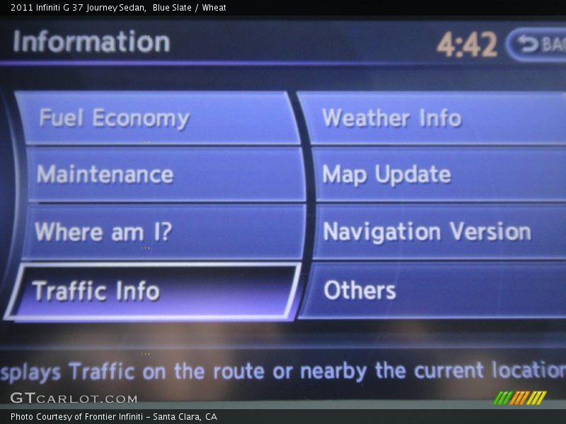 Blue Slate / Wheat 2011 Infiniti G 37 Journey Sedan