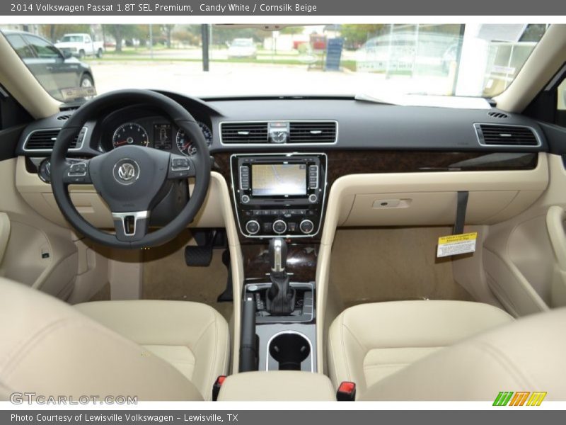 Candy White / Cornsilk Beige 2014 Volkswagen Passat 1.8T SEL Premium