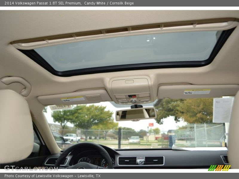 Candy White / Cornsilk Beige 2014 Volkswagen Passat 1.8T SEL Premium