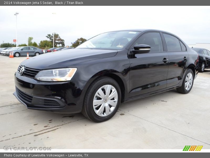 Black / Titan Black 2014 Volkswagen Jetta S Sedan