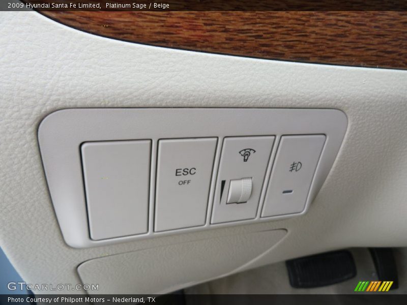 Platinum Sage / Beige 2009 Hyundai Santa Fe Limited