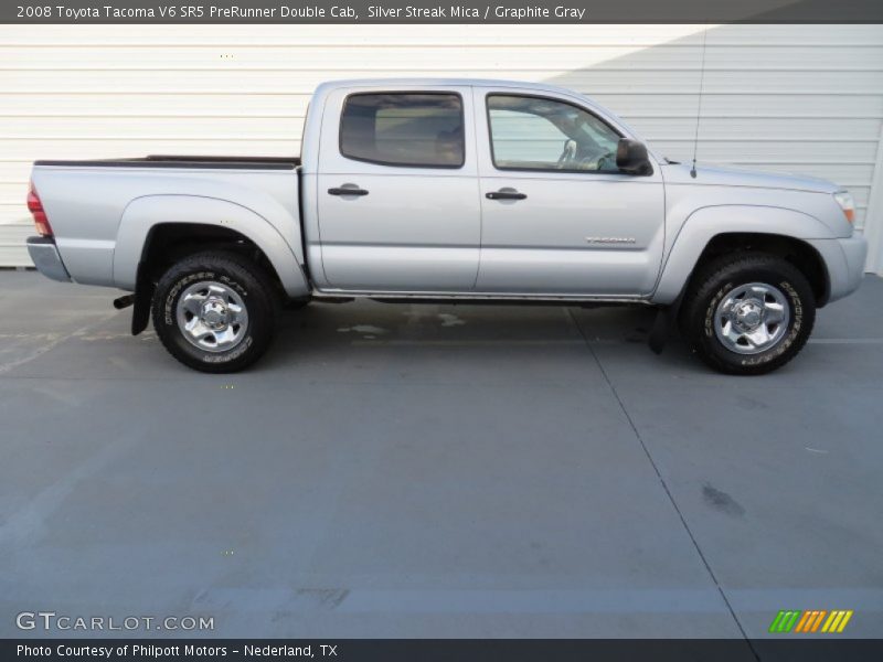 Silver Streak Mica / Graphite Gray 2008 Toyota Tacoma V6 SR5 PreRunner Double Cab
