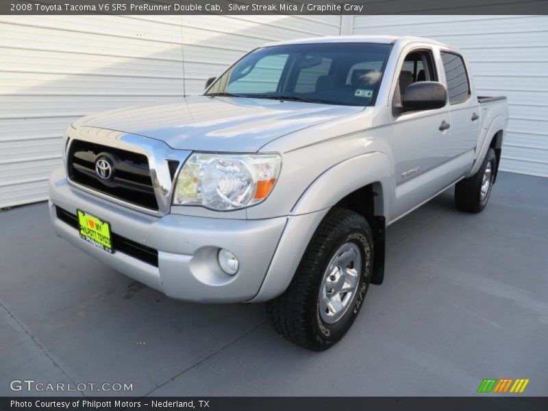 Silver Streak Mica / Graphite Gray 2008 Toyota Tacoma V6 SR5 PreRunner Double Cab