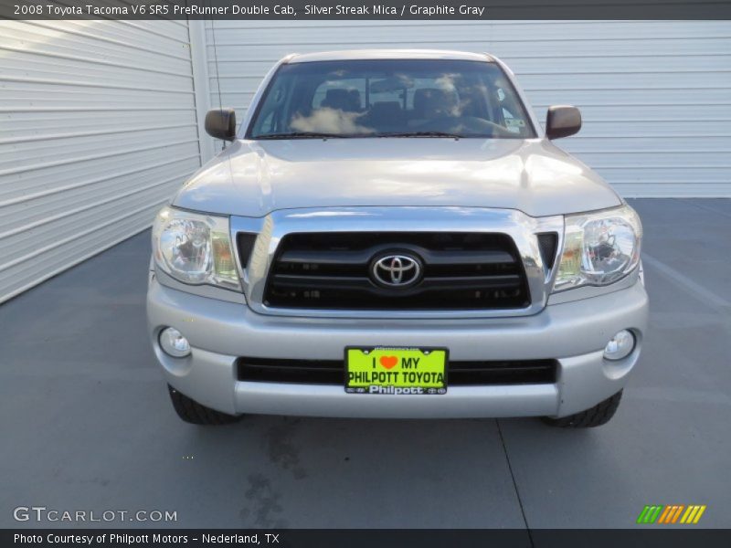 Silver Streak Mica / Graphite Gray 2008 Toyota Tacoma V6 SR5 PreRunner Double Cab