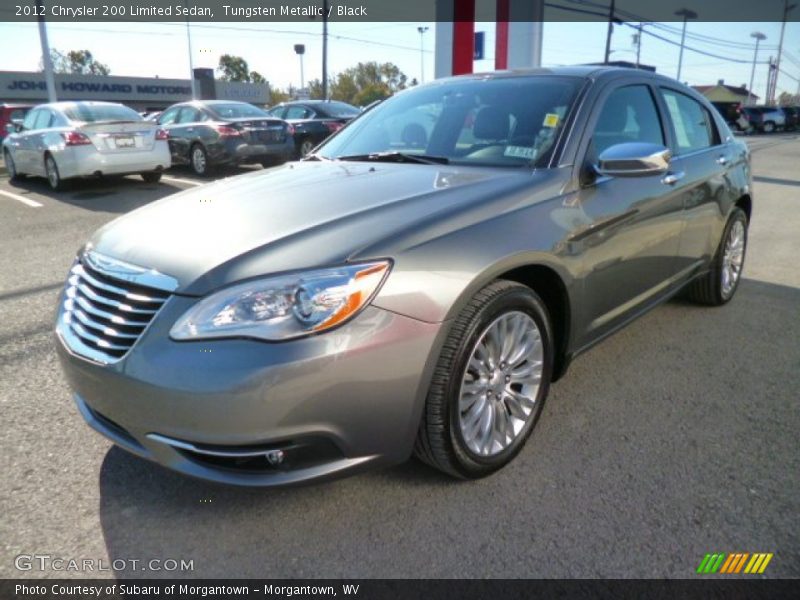 Tungsten Metallic / Black 2012 Chrysler 200 Limited Sedan