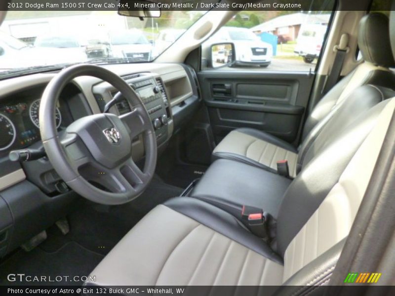 Mineral Gray Metallic / Dark Slate Gray/Medium Graystone 2012 Dodge Ram 1500 ST Crew Cab 4x4