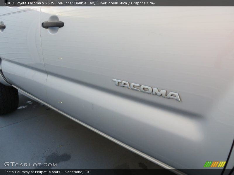 Silver Streak Mica / Graphite Gray 2008 Toyota Tacoma V6 SR5 PreRunner Double Cab