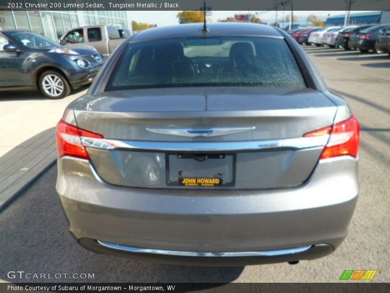 Tungsten Metallic / Black 2012 Chrysler 200 Limited Sedan