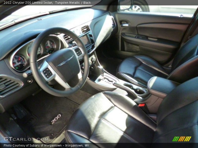 Tungsten Metallic / Black 2012 Chrysler 200 Limited Sedan