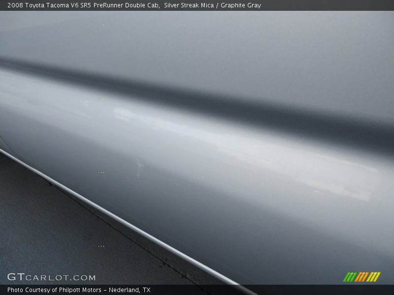 Silver Streak Mica / Graphite Gray 2008 Toyota Tacoma V6 SR5 PreRunner Double Cab