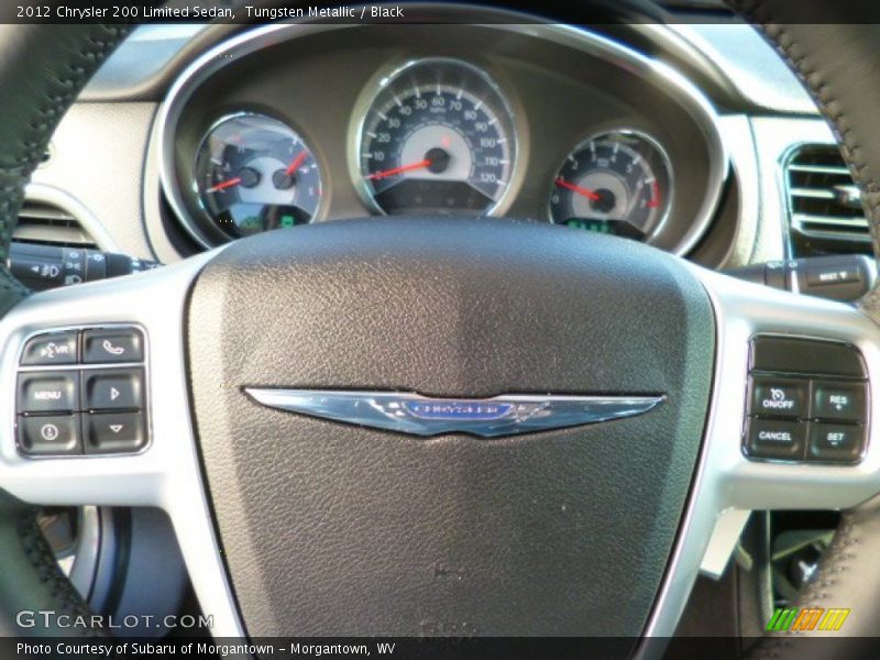 Tungsten Metallic / Black 2012 Chrysler 200 Limited Sedan