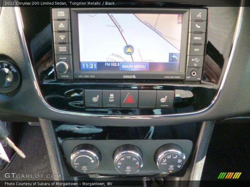 Tungsten Metallic / Black 2012 Chrysler 200 Limited Sedan