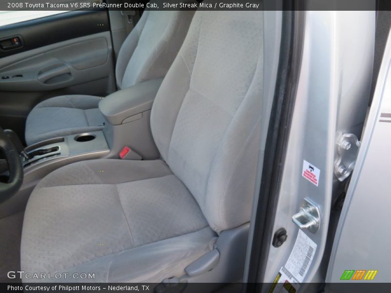 Silver Streak Mica / Graphite Gray 2008 Toyota Tacoma V6 SR5 PreRunner Double Cab