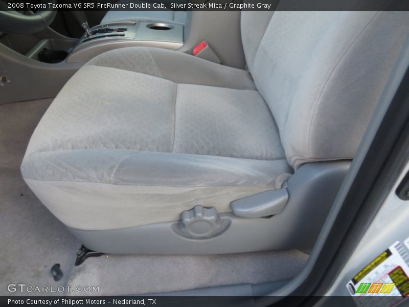 Silver Streak Mica / Graphite Gray 2008 Toyota Tacoma V6 SR5 PreRunner Double Cab