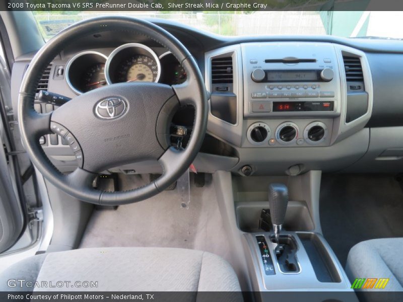 Silver Streak Mica / Graphite Gray 2008 Toyota Tacoma V6 SR5 PreRunner Double Cab