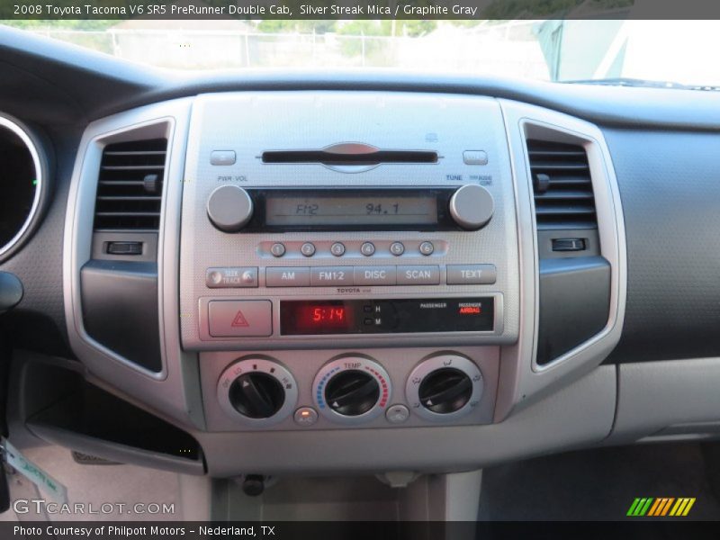 Silver Streak Mica / Graphite Gray 2008 Toyota Tacoma V6 SR5 PreRunner Double Cab
