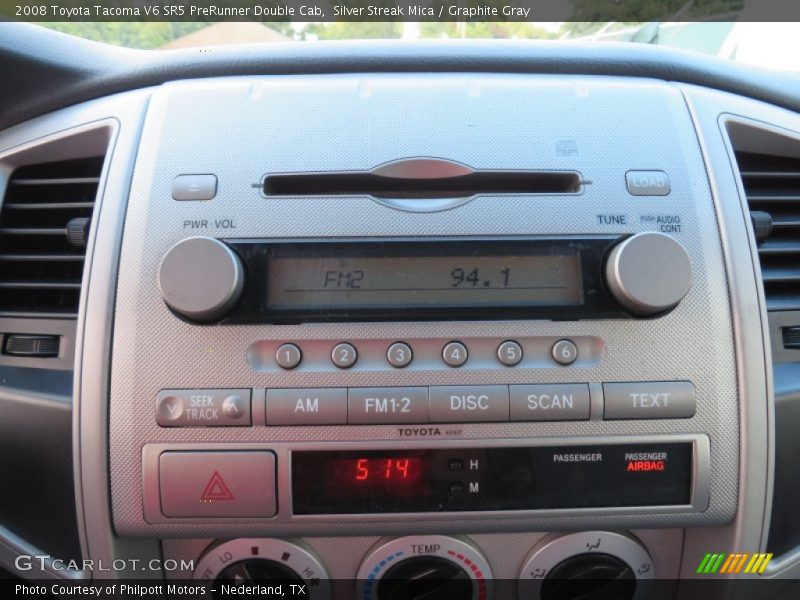 Silver Streak Mica / Graphite Gray 2008 Toyota Tacoma V6 SR5 PreRunner Double Cab