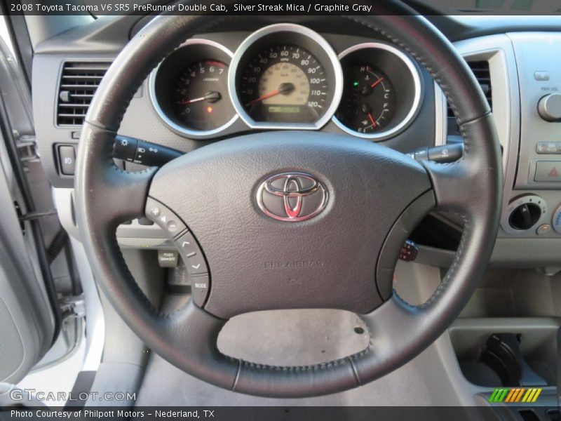 Silver Streak Mica / Graphite Gray 2008 Toyota Tacoma V6 SR5 PreRunner Double Cab