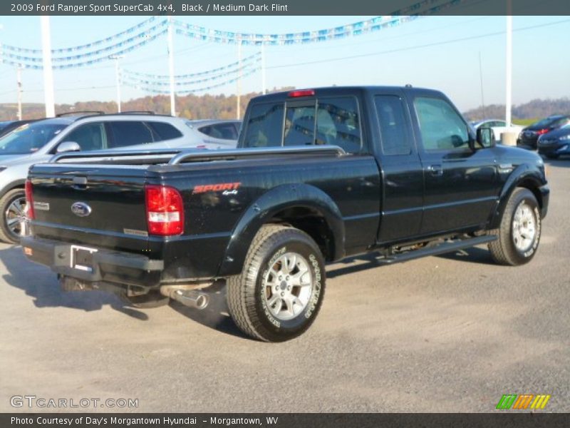 Black / Medium Dark Flint 2009 Ford Ranger Sport SuperCab 4x4