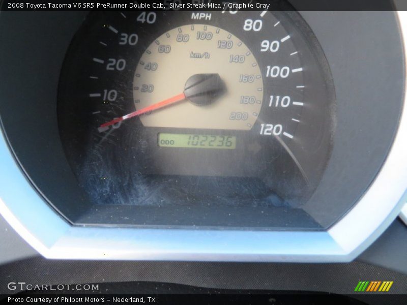 Silver Streak Mica / Graphite Gray 2008 Toyota Tacoma V6 SR5 PreRunner Double Cab