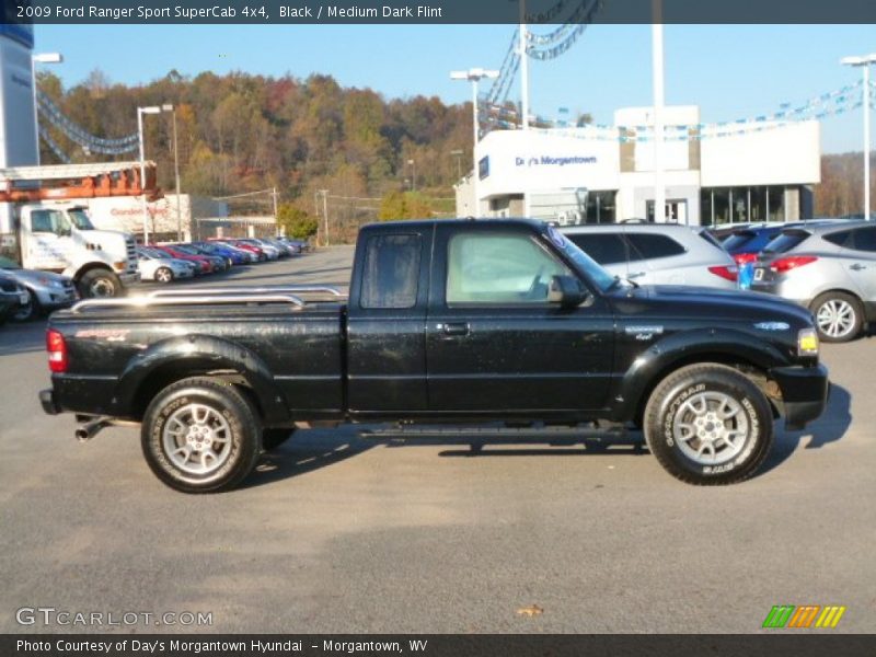 Black / Medium Dark Flint 2009 Ford Ranger Sport SuperCab 4x4
