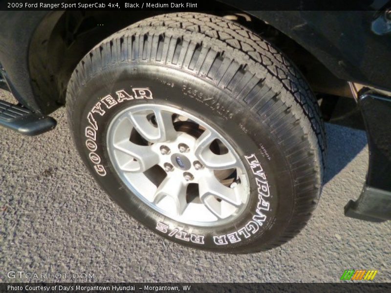 Black / Medium Dark Flint 2009 Ford Ranger Sport SuperCab 4x4