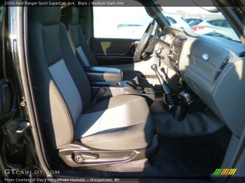 Black / Medium Dark Flint 2009 Ford Ranger Sport SuperCab 4x4