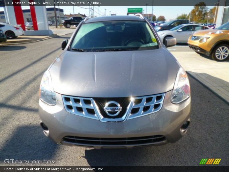 Gotham Gray Metallic / Black 2011 Nissan Rogue SL AWD