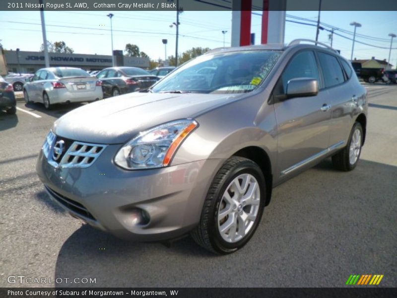 Gotham Gray Metallic / Black 2011 Nissan Rogue SL AWD