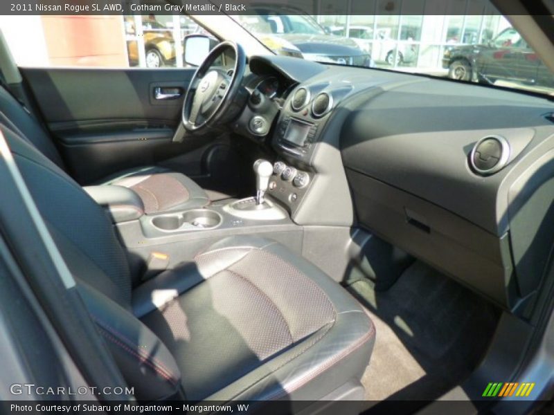 Gotham Gray Metallic / Black 2011 Nissan Rogue SL AWD