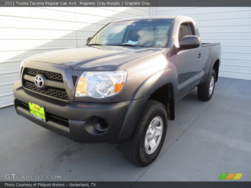 Magnetic Gray Metallic / Graphite Gray 2011 Toyota Tacoma Regular Cab 4x4