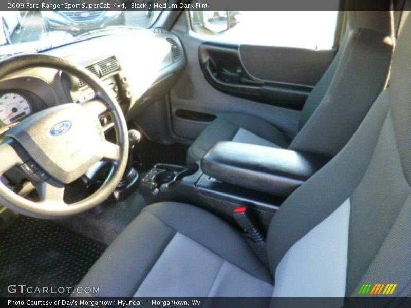 Black / Medium Dark Flint 2009 Ford Ranger Sport SuperCab 4x4