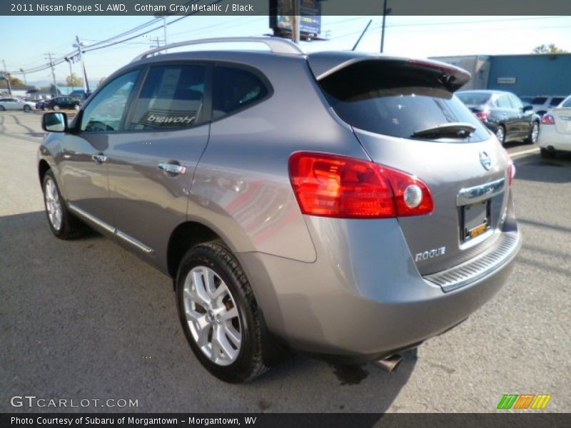 Gotham Gray Metallic / Black 2011 Nissan Rogue SL AWD