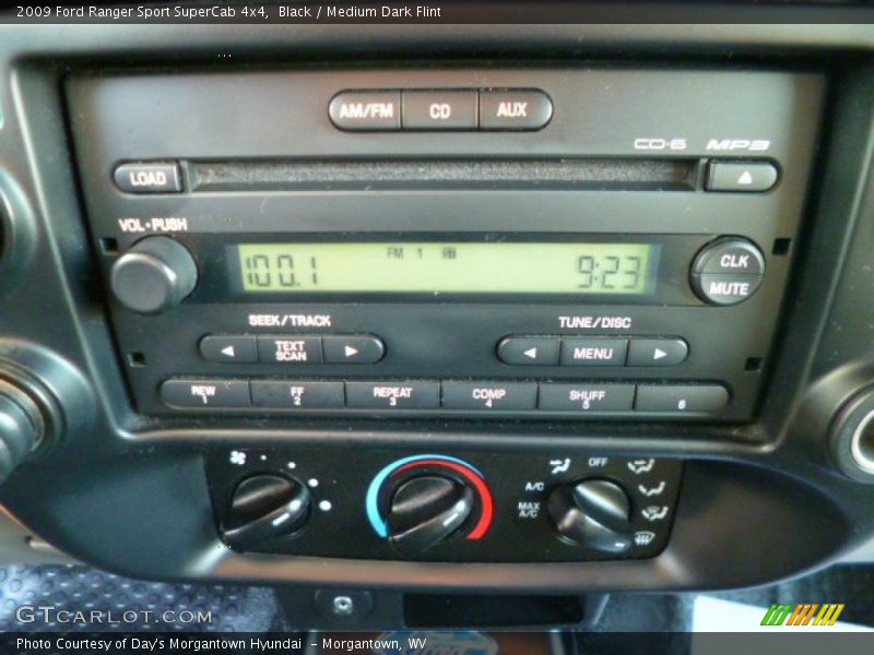 Black / Medium Dark Flint 2009 Ford Ranger Sport SuperCab 4x4