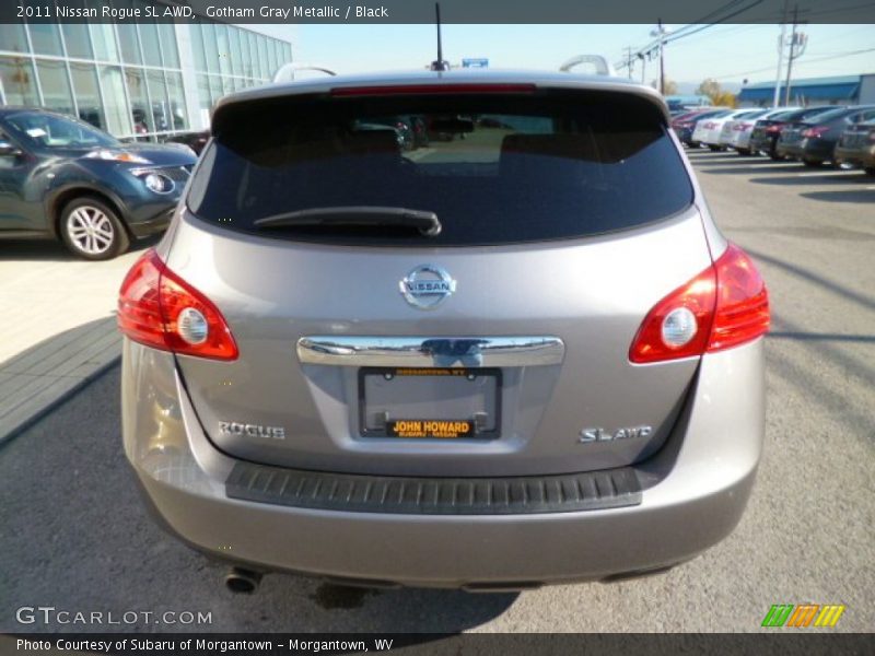 Gotham Gray Metallic / Black 2011 Nissan Rogue SL AWD