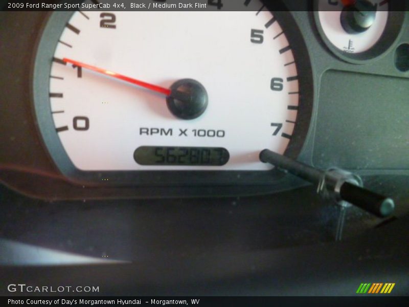 Black / Medium Dark Flint 2009 Ford Ranger Sport SuperCab 4x4