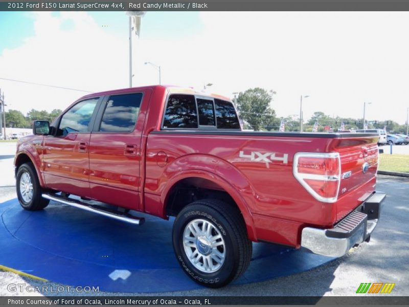 Red Candy Metallic / Black 2012 Ford F150 Lariat SuperCrew 4x4