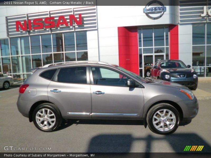 Gotham Gray Metallic / Black 2011 Nissan Rogue SL AWD